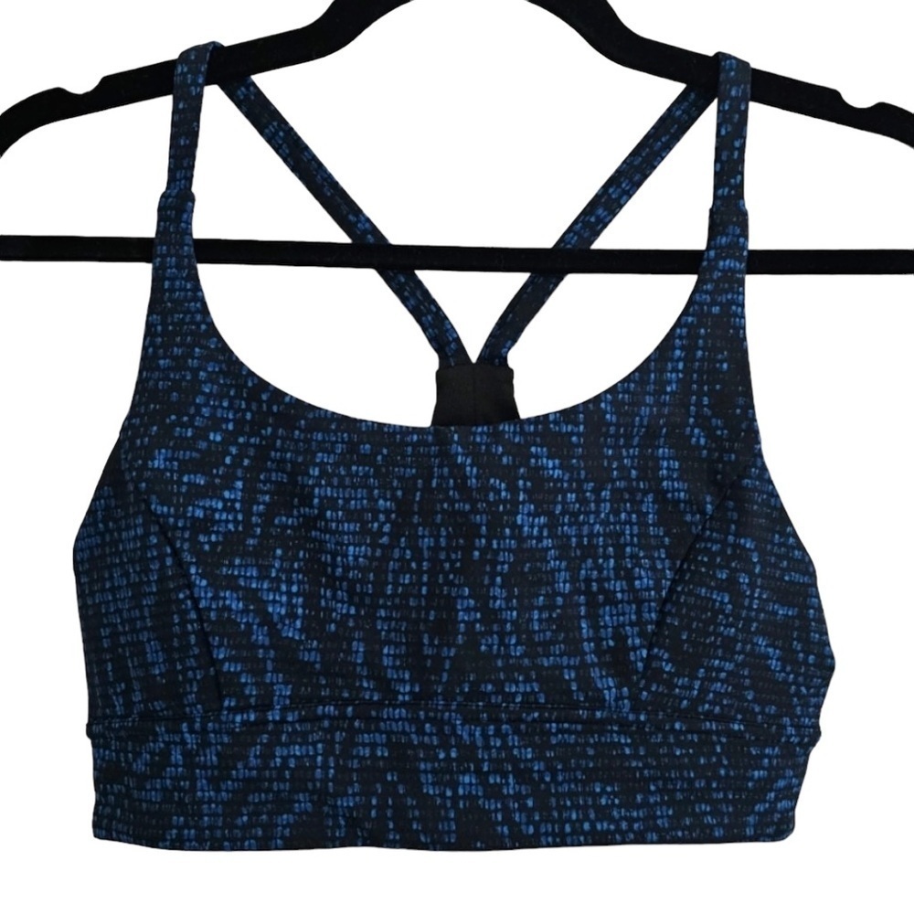 Lululemon Train Times Sports Bra Pulse Capri Black Mesh Back